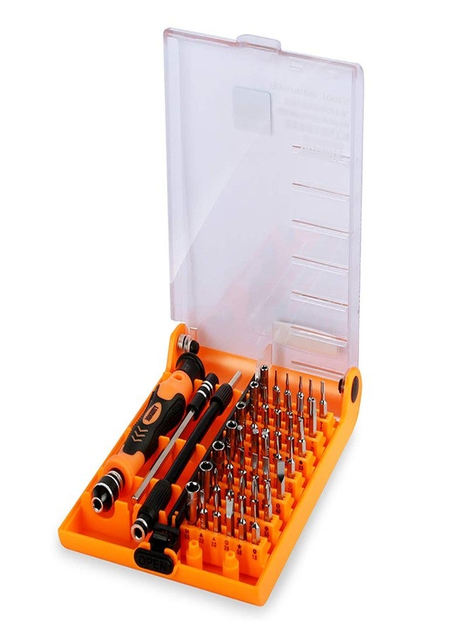 Jakemy 45 in 1 Professional Multi-Purpose Precision Screwdriver Magnetic Set made of High Hardness CR-V Material, Non-Slip Ergonomic Handle, Best for Repairs and Maintenance - JM-8130